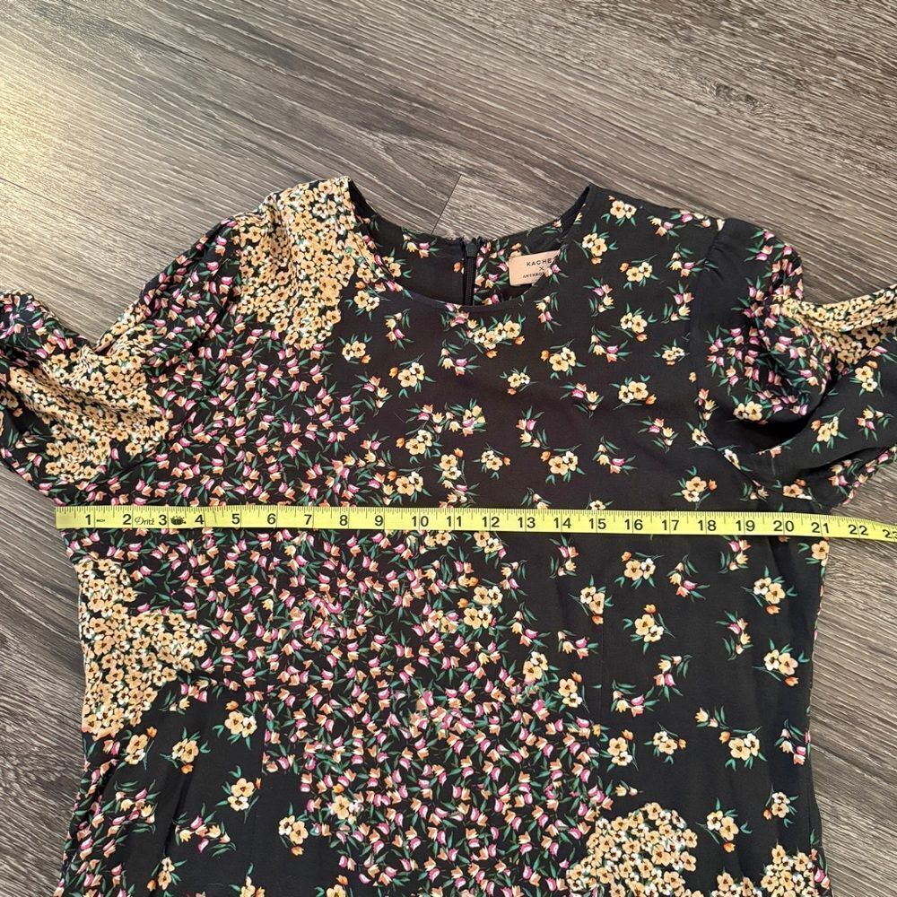 Kachel Anthropologie Joanna Floral Midi Dress - Picture 6 of 10